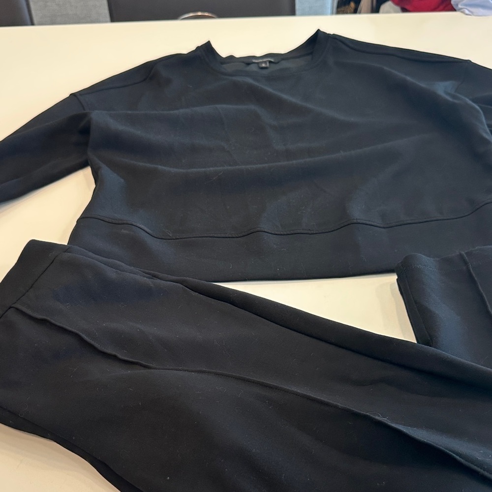 Banana Republic Black Track Pants & Top Set
